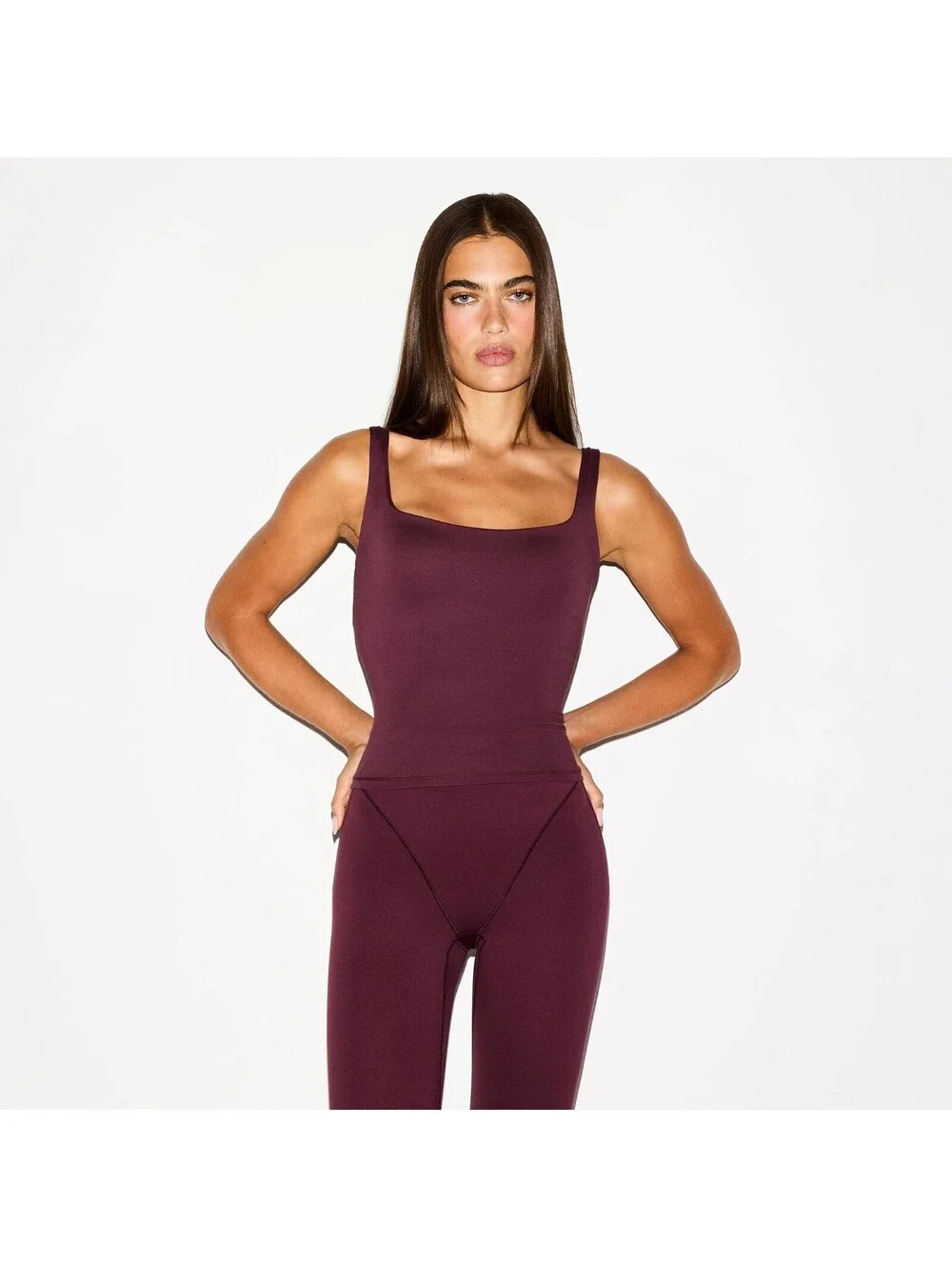 NIKE x SKIMS Limited Edition Womens 2X Currant Matte Sports Bra Athletic Crop